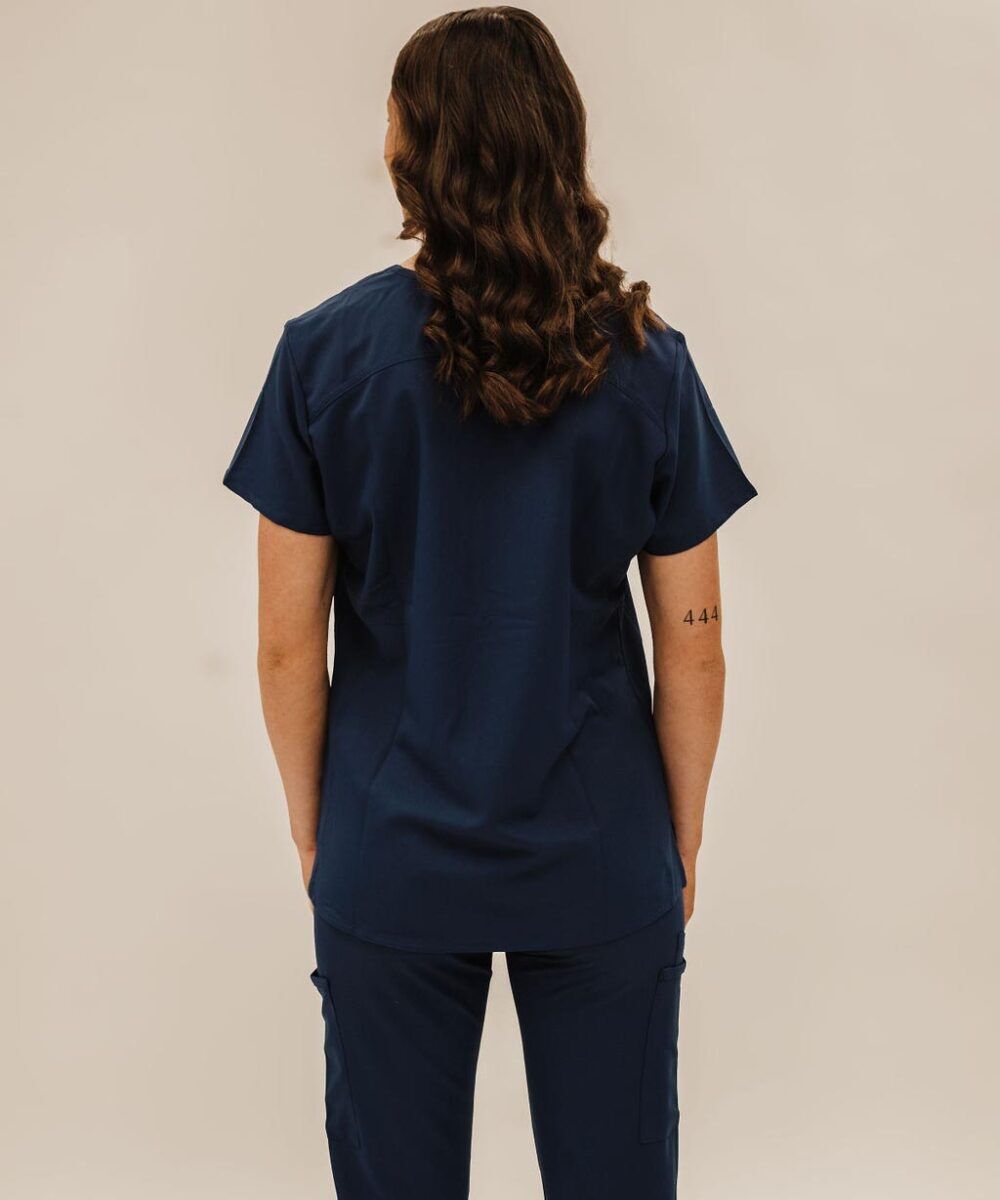 Georgia Southern Scrub Top with Athletic logo - Image 2